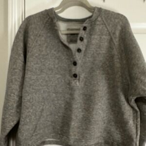 Madewell Heather Gray Women's cropped sweatshirt size M